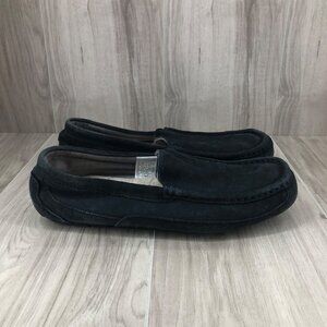 Ugg Slippers Mens 10 Alder Blue Suede Slip On Shoes